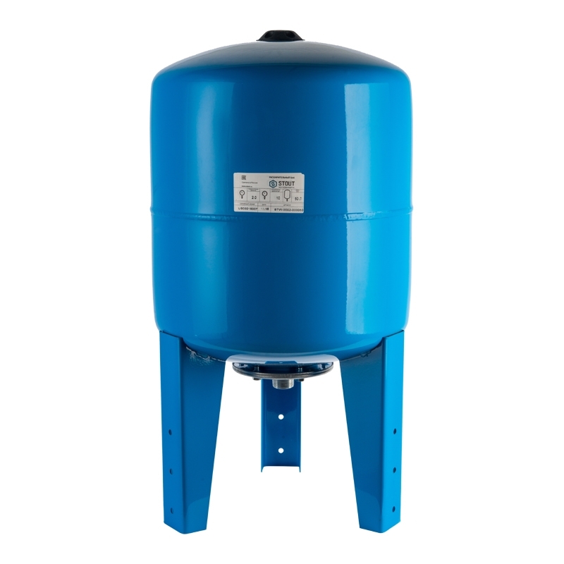 гидроаккумулятор 50 л. вертикальный (цвет синий) арт.: STW-0002-000050 STOUT