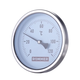 Термометр биметаллический погружной Dn 63 мм, гильза 50 мм 1/2"